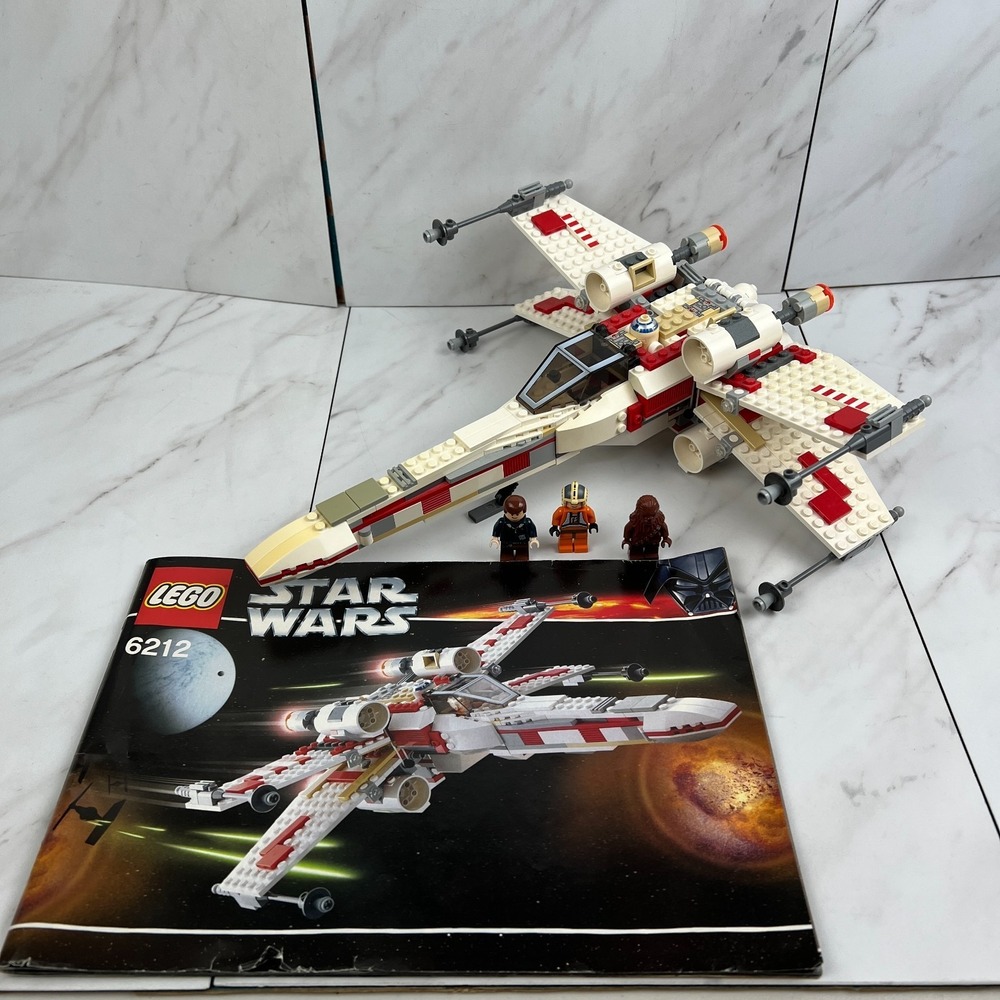 LEGO Star Wars: X-Wing Fighter (6212) - 99% Complete w/ Maunal - YELLOWING